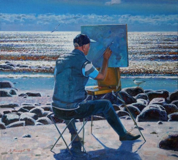 Художница на пленере