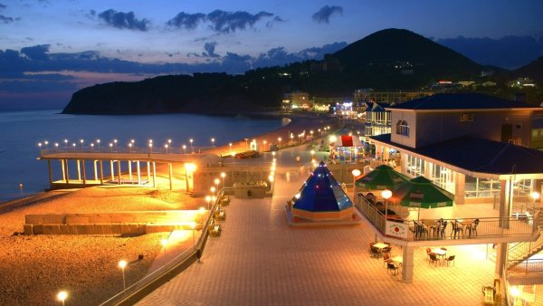 Пляж санатория Заполярье Сочи