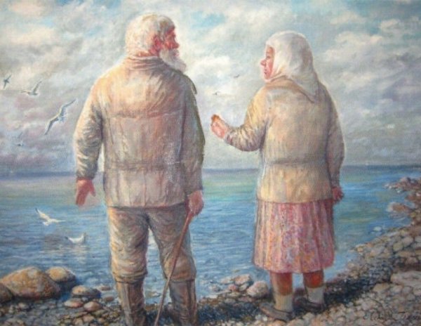 Модные старушки на море