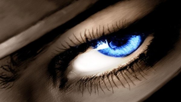 Небесно синие глаза