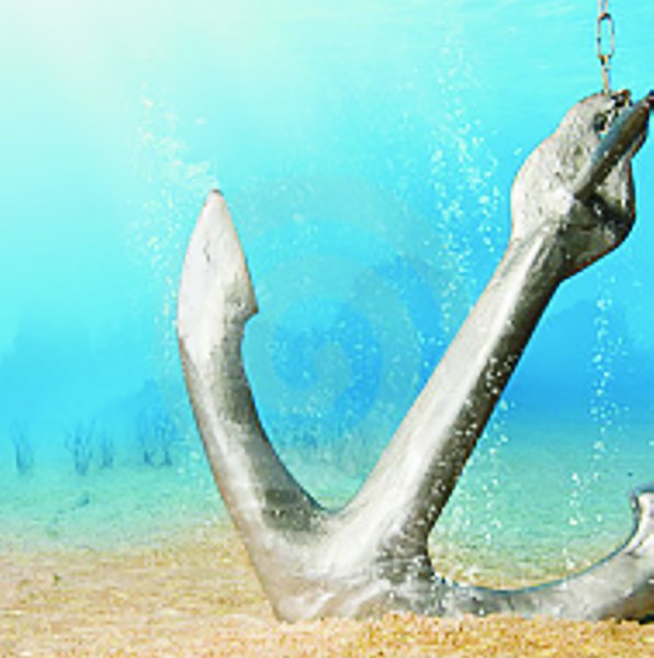 Якорь в воде