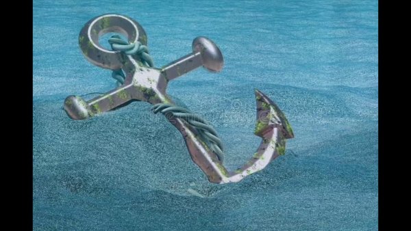 Якорь в воде