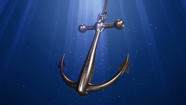 Якорь в воде