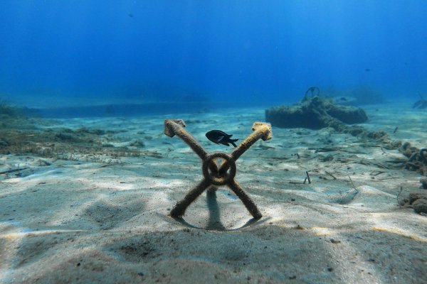 Песок на дне моря