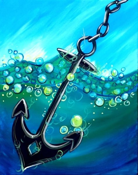 Красивый якорь