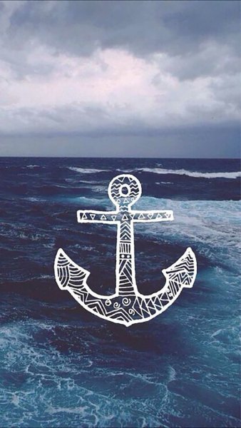 Красивый якорь
