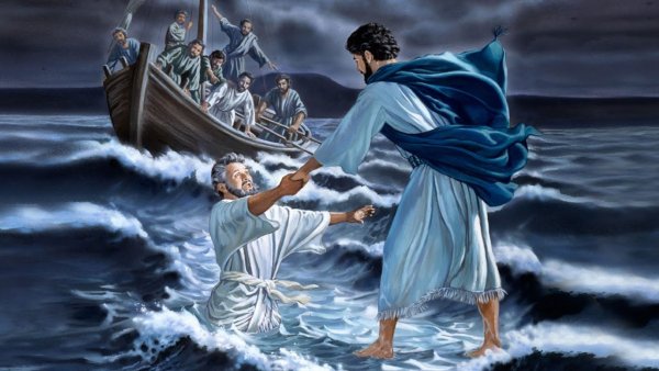 Идет по воде