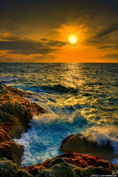 Солнечная природа море