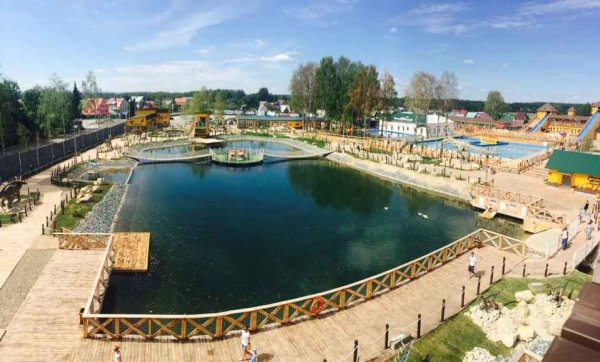 Американские горки в Юркином парке Киров