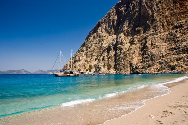 Средиземное море Турция пляж