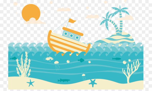 Векторная иллюстрация море