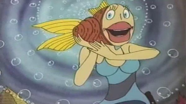 В синем море в белой пене мультфильм 1984 Русалка