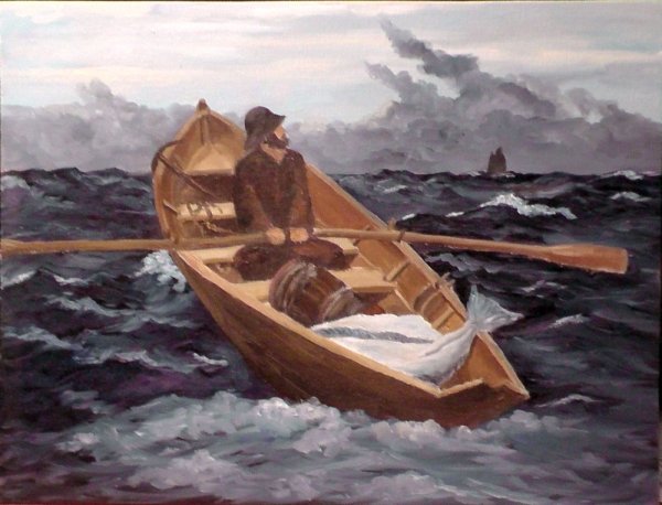 Лодка уплывает