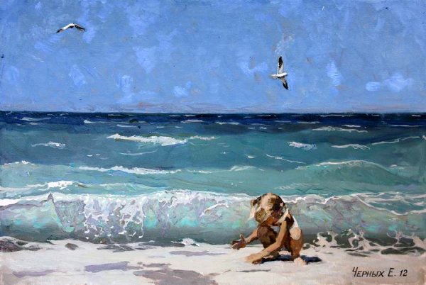 Женщина на море