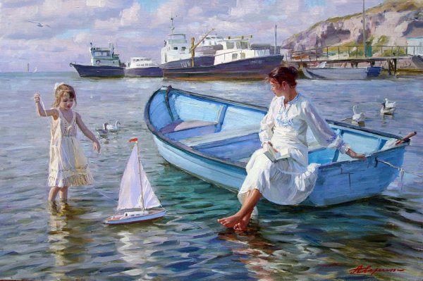 Море рисунок