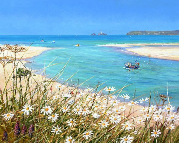 Греческий пейзаж маслом