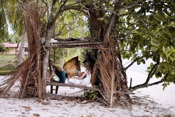 Шалаш из веток