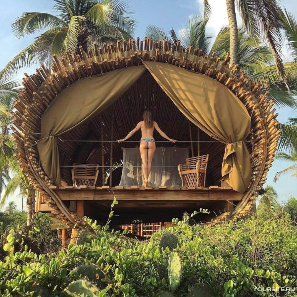 Беседка шалаш