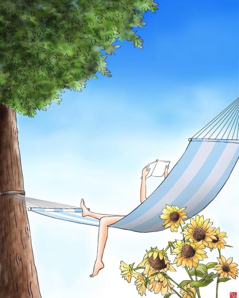 Отдых иллюстрация