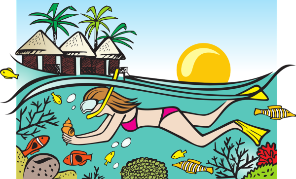 Рисунок отдых на море