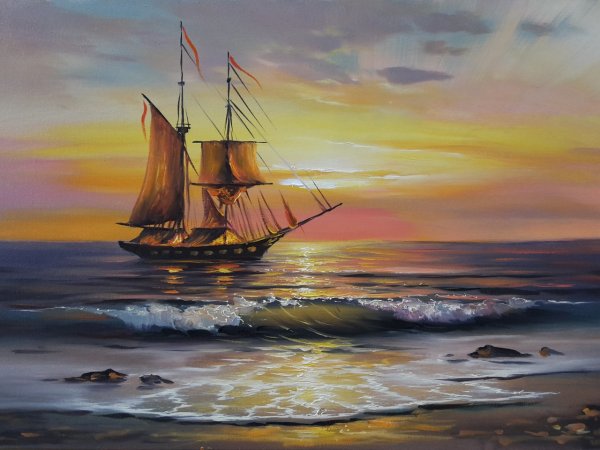 Сергей Минаев корабль живопись