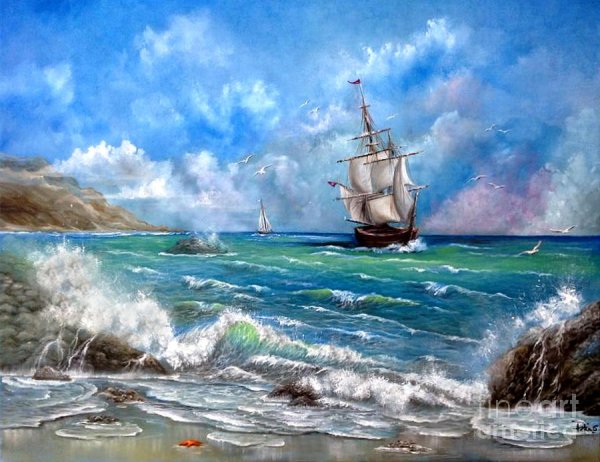 Картина Доусон Монтегю корабль