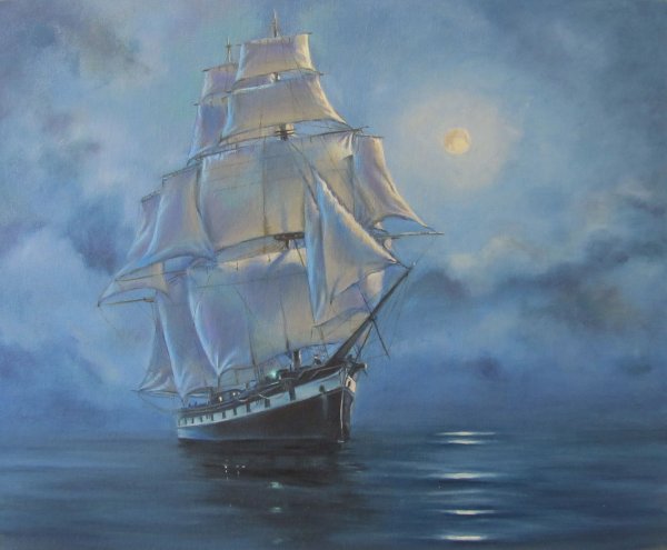 Художник Минаев Сергей картины парусники