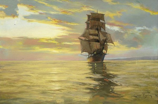 Джеймс Бреретон картины парусник