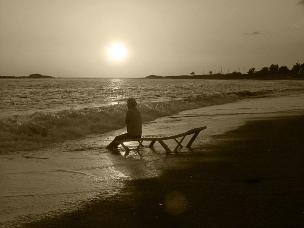 Одиночество на пляже