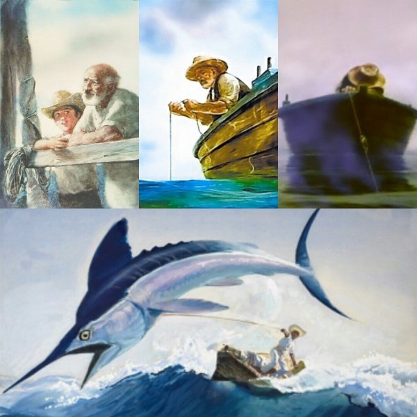 Эрнест Хемингуэй старик и море иллюстрации