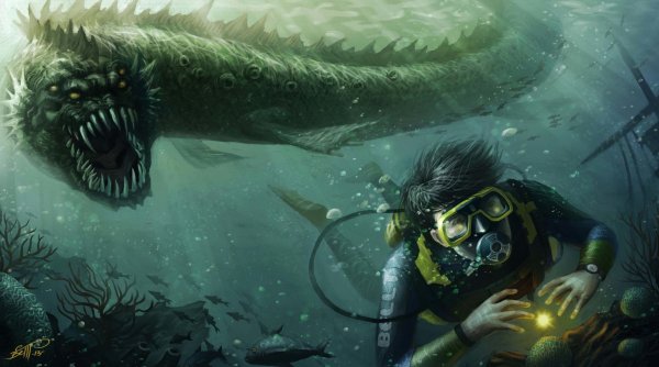 Блуп монстр глубины