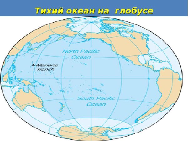 Северный Ледовитый океан на карте полушарий