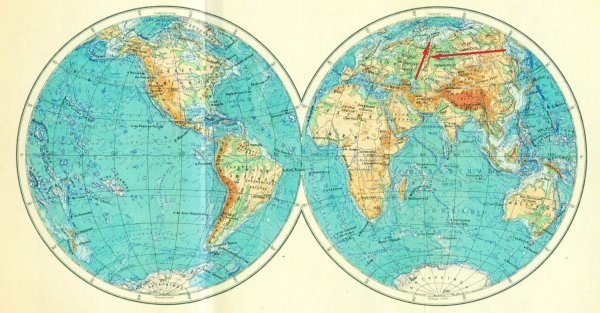 Северный полюс физическая карта