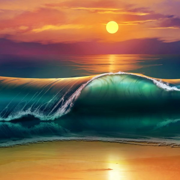 Небольшие волны на море