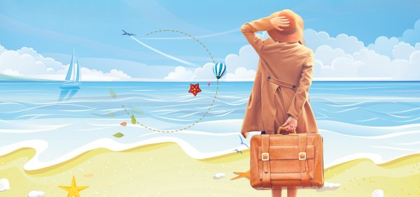 Морская звезда на пляже