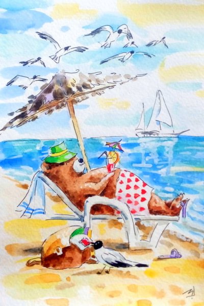 Открытка хорошего отпуска