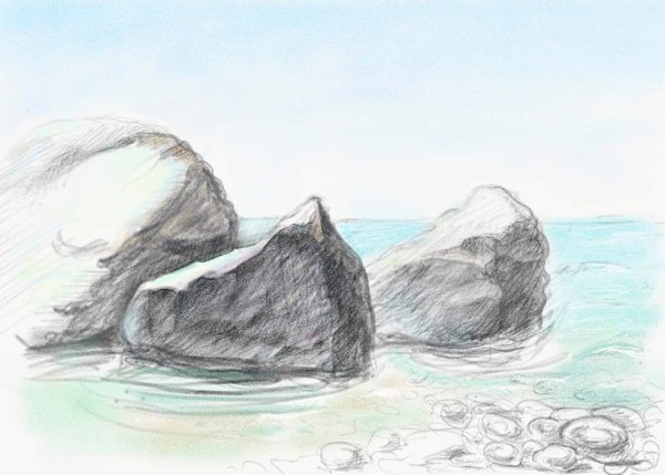 Рисование скал
