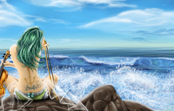 Фэнтези море девушка картинки