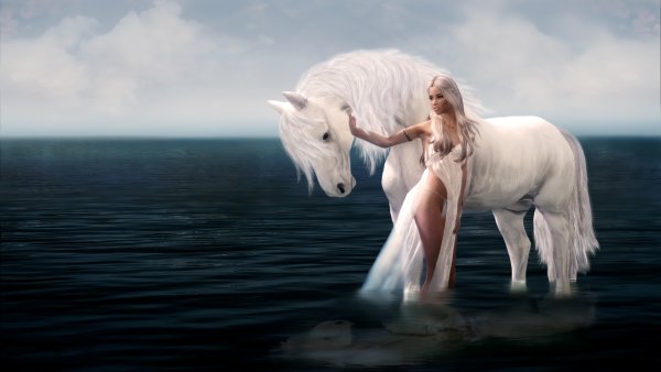 Фэнтези ночь море