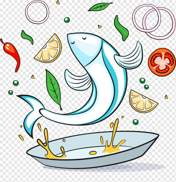 Рыба и морепродукты клипарт