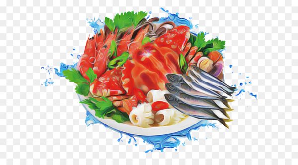 Тарелка с морепродуктами