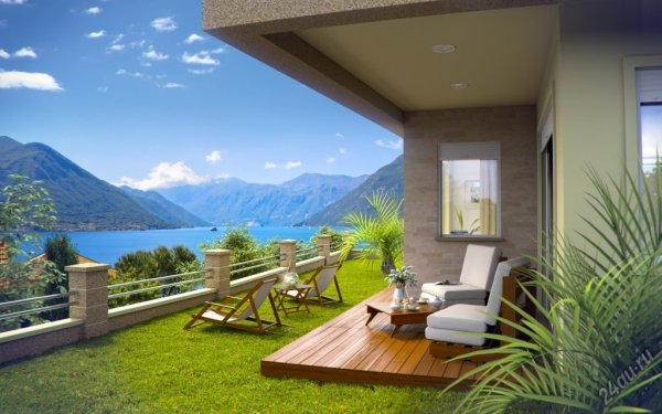 Фреска дом у моря