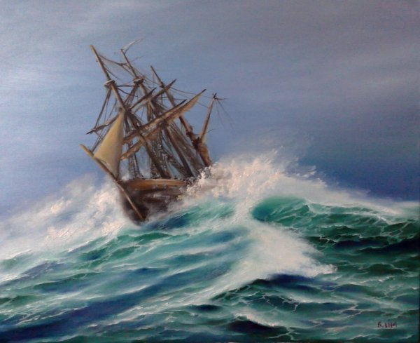 Художник Лим Сергей море маринист