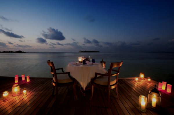 Рассвет море горы