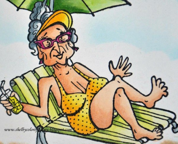 Две бабушки подружки