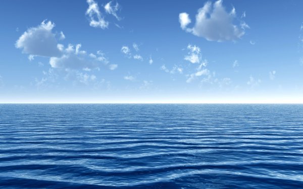 Голубое море
