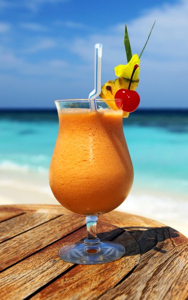 Море пляж коктейль