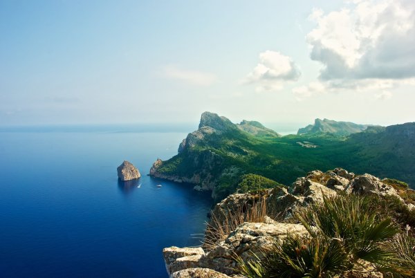 Крым море горы скалы