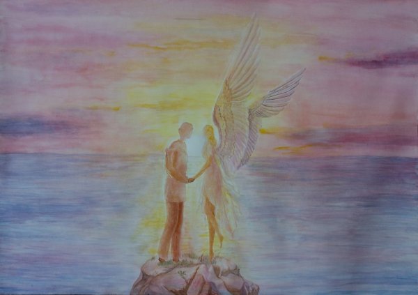 Ангел со спины