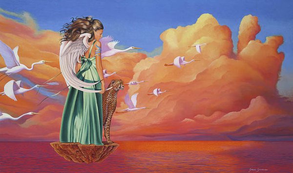 Ангел на скале